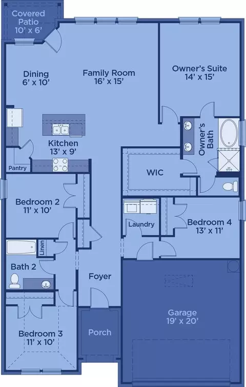 Floorplan - 2425 Saint George Dr, Celina, TX 75009 photo 1 of 1
