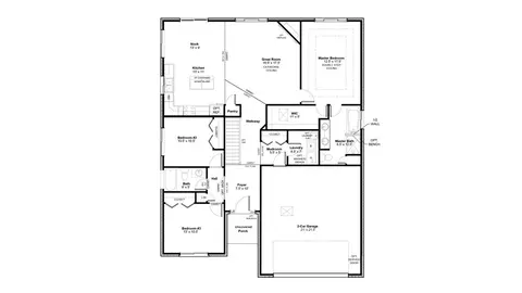 Floorplan - 930 E Drahner Rd, Oxford, MI 48371 photo 1 of 1