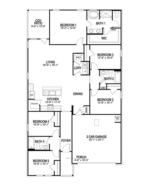Floorplan - 40781 Cara Mae St, Slidell, LA 70461 photo 4 of 4