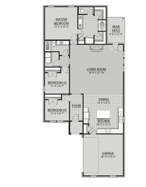 Floorplan - 14778 Arrowhead Ct, Silverhill, AL 36576 photo 1 of 1