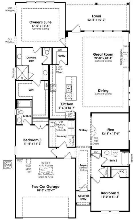 Floorplan - 4006 Cresswind Blvd, Monroe, NC 28110 photo 1 of 1
