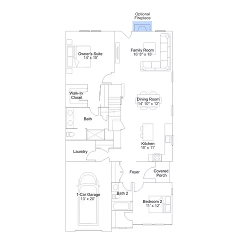 Floorplan - 233 Cosmos Ln, Dover, DE 19904 photo 3 of 6