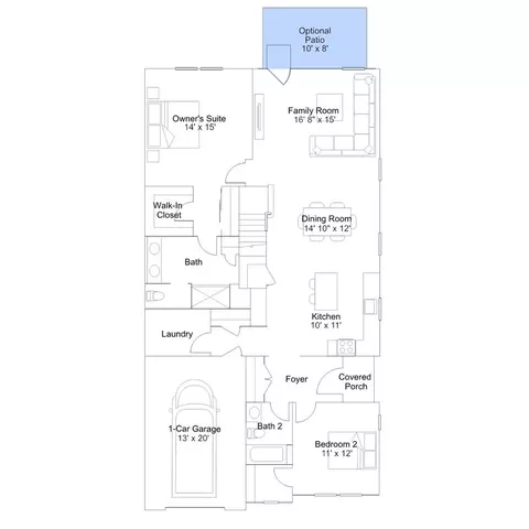 Floorplan - 233 Cosmos Ln, Dover, DE 19904 photo 4 of 6