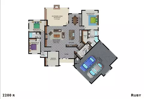Floorplan - 1344 S Cattlemans Loop, Benson, AZ 85602 photo 1 of 1