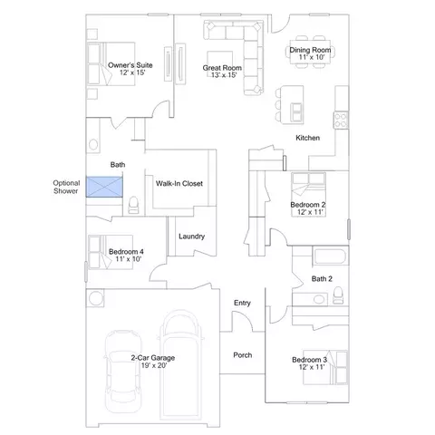 Floorplan - 417 Silas Dr, Tuttle, OK 73089 photo 2 of 2