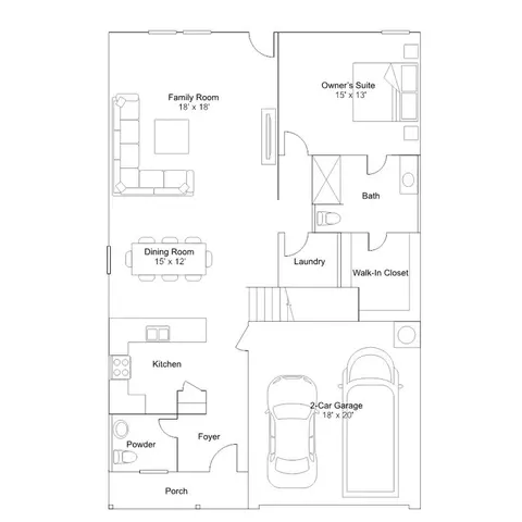 Floorplan - 23824 Tiny Moons Way, Elgin, TX 78621 photo 1 of 2