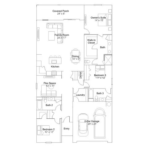 Floorplan - 19384 SW 77th Loop, Dunnellon, FL 34432 photo 1 of 1