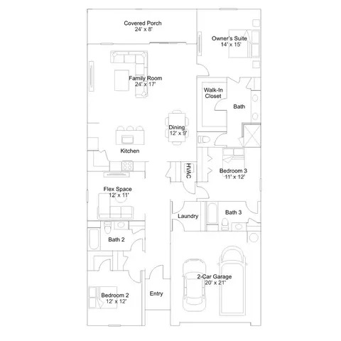Floorplan - 19384 SW 77th Loop, Dunnellon, FL 34432 photo 1 of 1