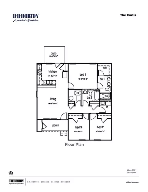 Floorplan - 433 Glacier Way, Conway, SC 29526 photo 1 of 1