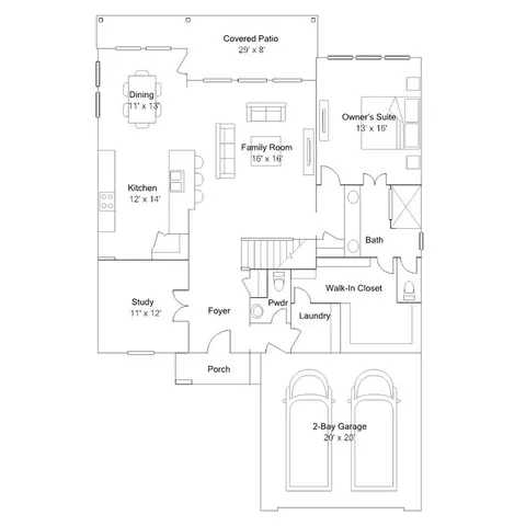 Floorplan - 15028 Goujon Gates Dr, Conroe, TX 77302 photo 1 of 2