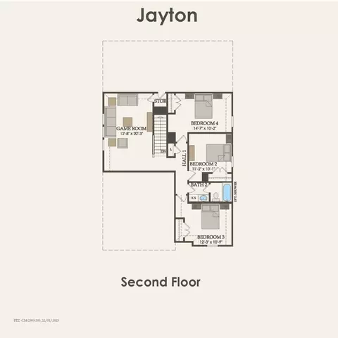 Floorplan - 612 Ruby Bend Ln, Montgomery, TX 77356 photo 2 of 2