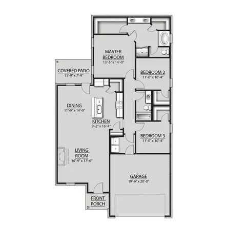 Floorplan - 21407 Shadow Bend Dr, Covington, LA 70435 photo 1 of 1