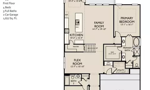 Floorplan - 7915 Jasper Meadows Way, Angleton, TX 77515 photo 1 of 2