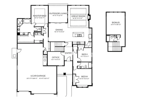Floorplan - 2278 E Timber Trail Dr, Kuna, ID 83634 photo 1 of 1