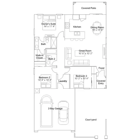 Floorplan - 1962 W Ramona Ave, Apache Junction, AZ 85120 photo 1 of 1
