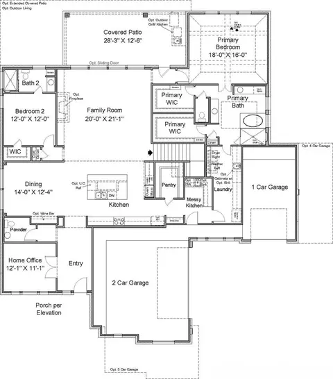 Floorplan - 3305 Emerald Lake Path, Georgetown, TX 78628 photo 1 of 2