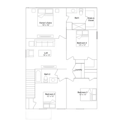 Floorplan - 104 Sydney St, Maxwell, TX 78656 photo 2 of 2
