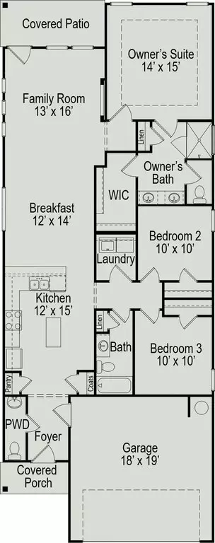 Floorplan - 14461 Feather Moss Dr, Splendora, TX 77372 photo 1 of 1