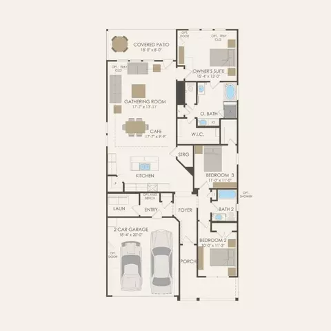 Floorplan - 932 Cherrystone Loop, Buda, TX 78610 photo 1 of 1