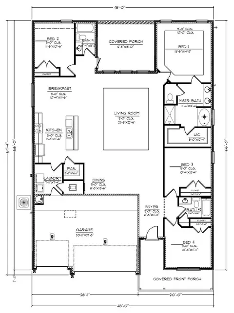 Floorplan - 4770 Eider Rd, Pace, FL 32571 photo 1 of 1