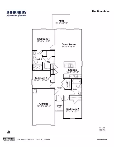 Floorplan - 2608 Hudson Trl, Conway, SC 29526 photo 1 of 1