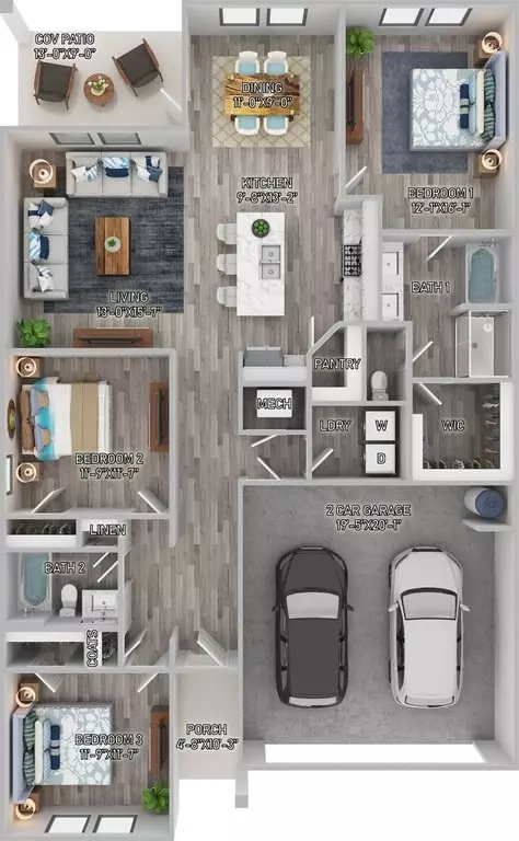 Floorplan - 3265 Tide Wind Dr, Slidell, LA 70461 photo 1 of 2