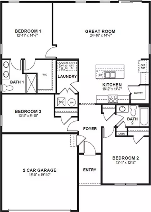 Floorplan - 437 Abagail Cir, Harrington, DE 19952 photo 1 of 1