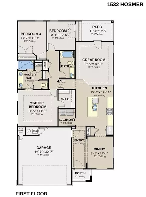 Floorplan - 1219 Saddle Ct, Raymore, MO 64083 photo 1 of 1