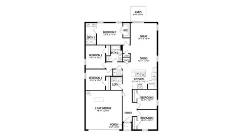 Floorplan - 2296 Pilsner Loop, Bradenton, FL 34208 photo 1 of 1
