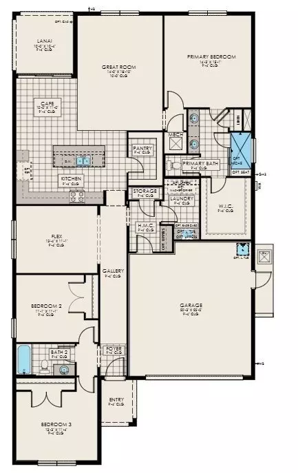 Floorplan - 9812 Palena Dr, Melbourne, FL 32940 photo 1 of 1