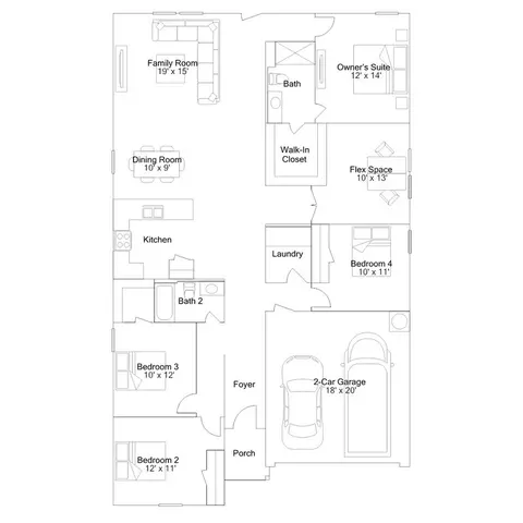 Floorplan - 109 Old Glory Rd, Bertram, TX 78605 photo 1 of 1