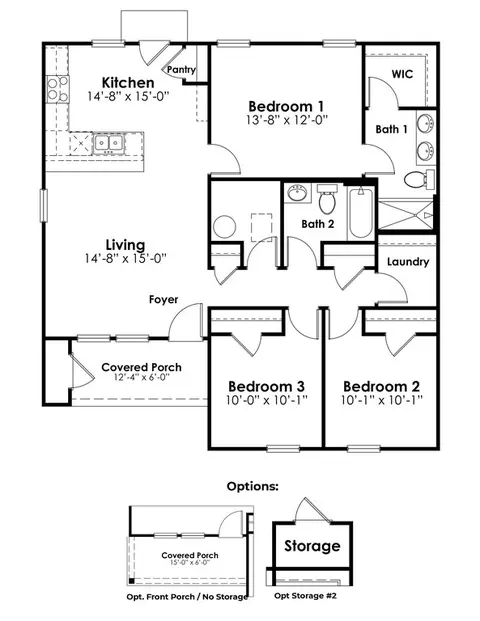 Floorplan - 241 Carver Willow Dr, Loris, SC 29569 photo 1 of 1