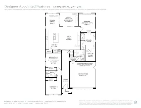 Floorplan - 1893 Cascade Ln, Tracy, CA 95377 photo 1 of 2