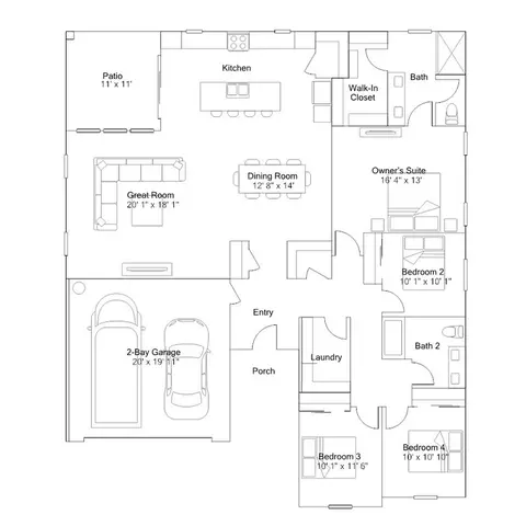 Floorplan - 3712 Acre Ct, Shafter, CA 93263 photo 1 of 1
