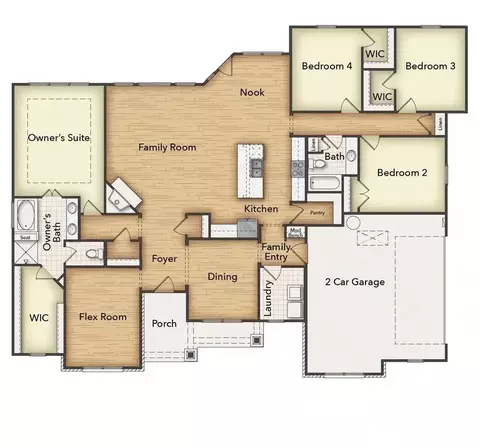 Floorplan - 12412 Crystal Dr, Krum, TX 76249 photo 1 of 2