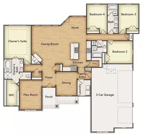 Floorplan - 12412 Crystal Dr, Krum, TX 76249 photo 2 of 2