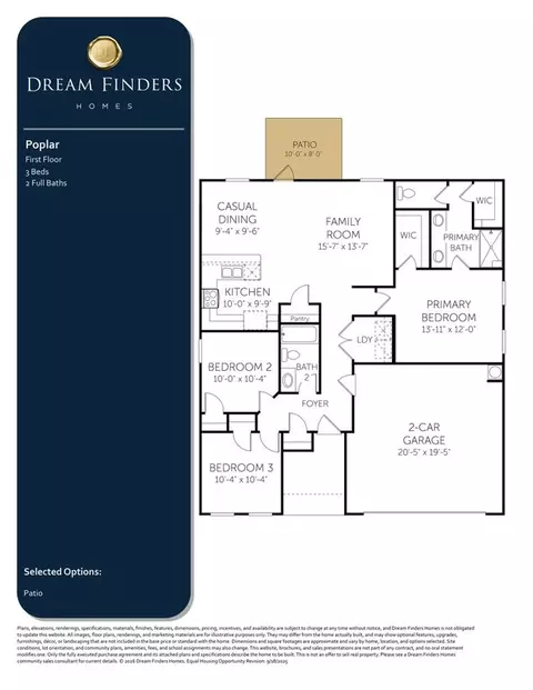 Floorplan - 135 N Squires Run Ln, Richlands, NC 28574 photo 1 of 1