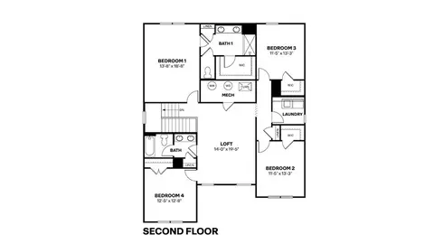Floorplan - 7097 Theo Baker Blvd, Pendleton, IN 46064 photo 1 of 1