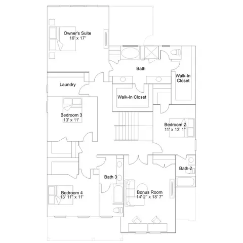 Floorplan - 2016 Cozybrook Trl, Durham, NC 27703 photo 3 of 4