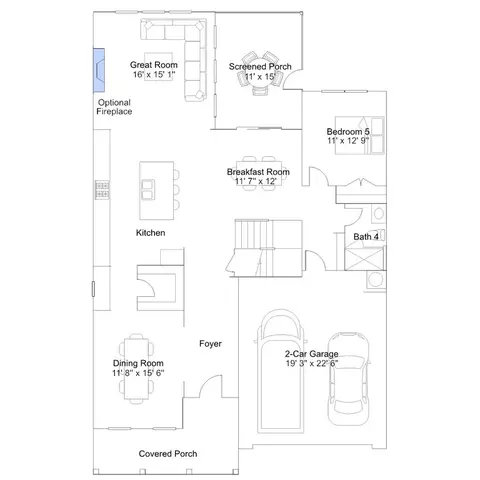 Floorplan - 2016 Cozybrook Trl, Durham, NC 27703 photo 2 of 4