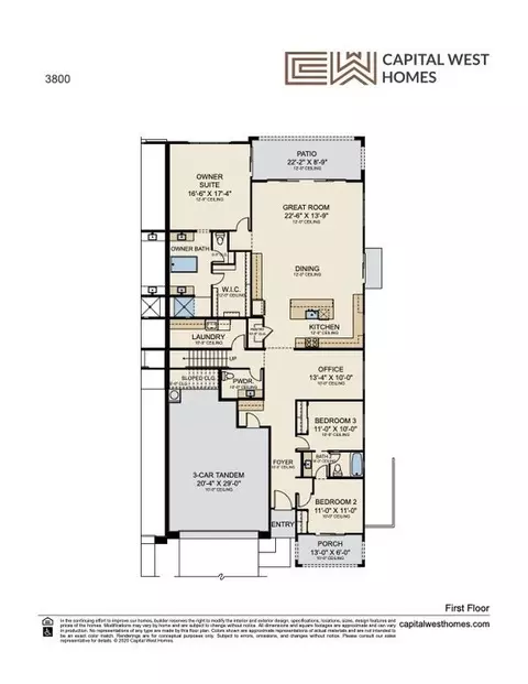 Floorplan - 3342 S Stuart Ct, Gilbert, AZ 85297 photo 1 of 1