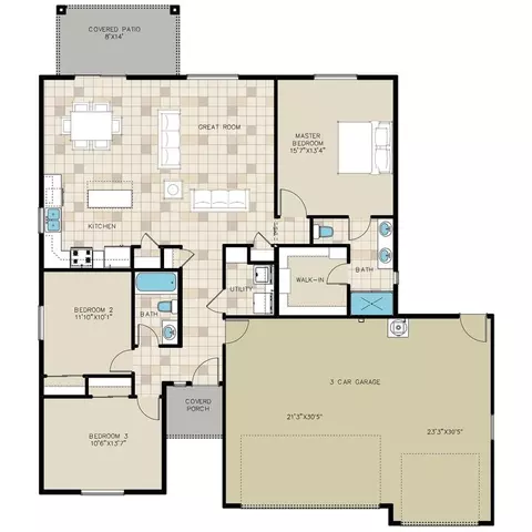 Floorplan - Alan Ladd Dr, Kingman, AZ 86409 photo 2 of 2