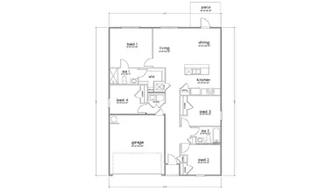 Floorplan - 76 Dockside Rd, Freeport, FL 32439 photo 1 of 1