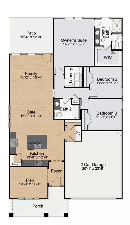 Floorplan - 446-798 Massengill Pond Rd, Willow Spring, NC 27592 photo 1 of 4