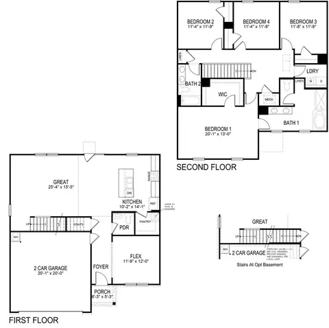 Floorplan - 2966 Daxton Ln, Gainesville, GA 30507 photo 1 of 1