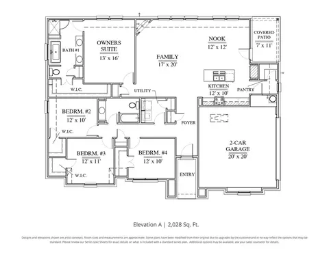 Floorplan - 201 Basalt Ln, Azle, TX 76020 photo 1 of 1