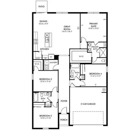 Floorplan - 4512 Eagle Perch Ct, Saint Cloud, FL 34772 photo 1 of 1