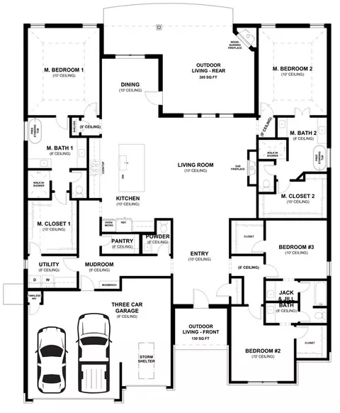 Floorplan - 932 Hydrangea Way, Edmond, OK 73034 photo 1 of 1