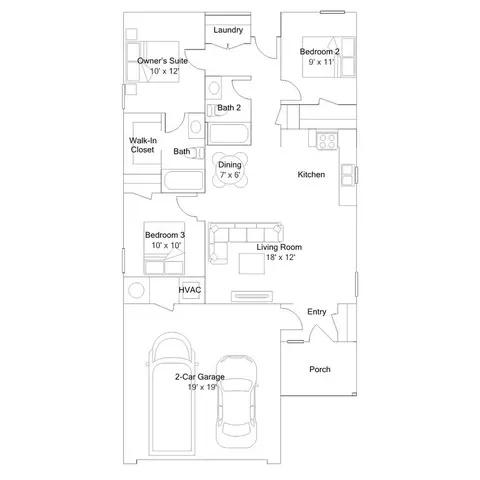 Floorplan - 18501 W Angus Dr, Haskell, OK 74436 photo 1 of 1