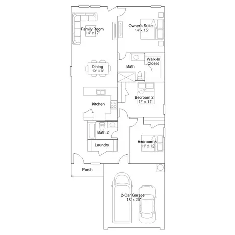 Floorplan - 14998 N Ascot Bend Cir, Conroe, TX 77306 photo 1 of 1